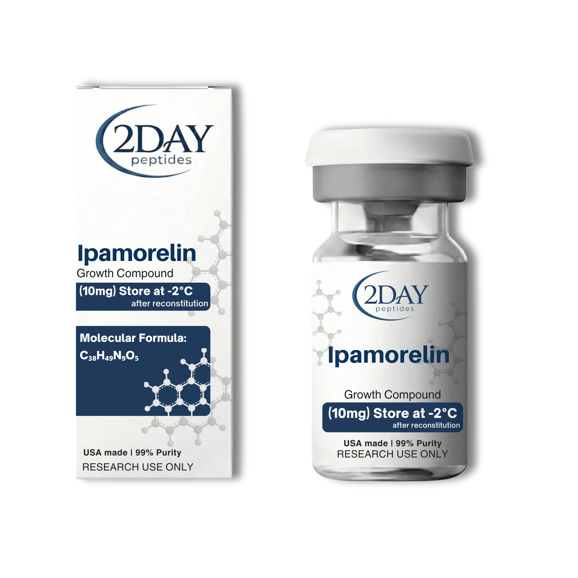 Ipamorelin vial and packaging